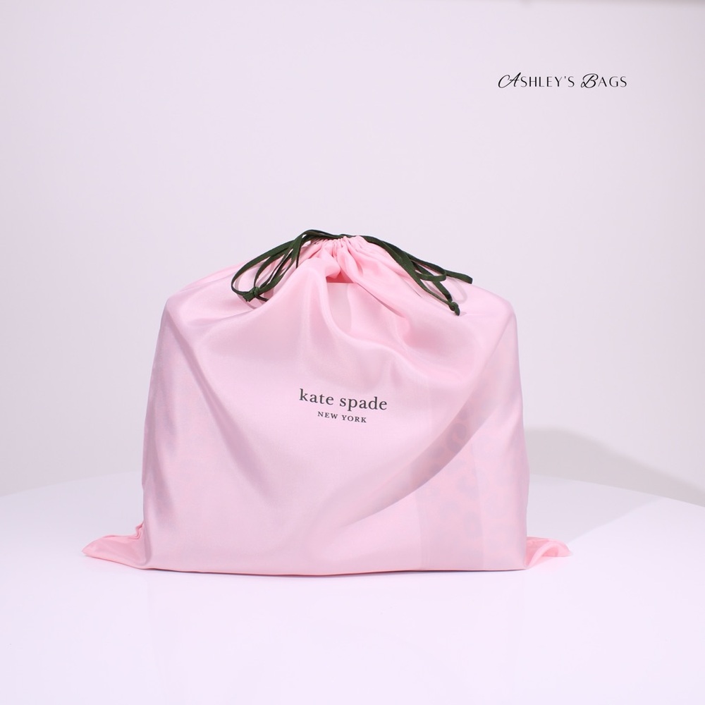Kate Spade New Logo Pink Large Drawstring Dust Bag